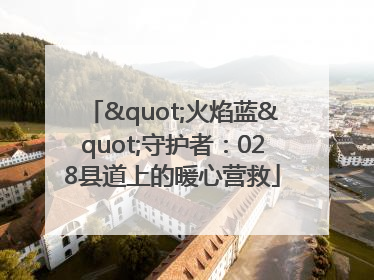 "火焰蓝"守护者：028县道上的暖心营救