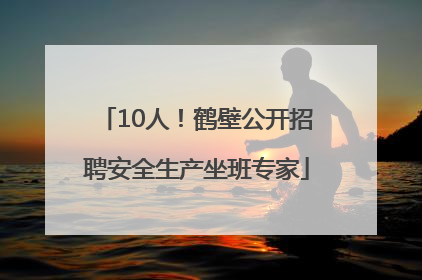 10人！鹤壁公开招聘安全生产坐班专家
