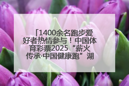 1400余名跑步爱好者热情参与！中国体育彩票2025“薪火传承·中国健康跑”湖南靖州站激情开赛
