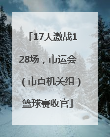 17天激战128场，市运会（市直机关组）篮球赛收官