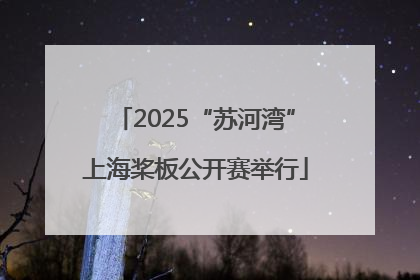 2025“苏河湾”上海桨板公开赛举行