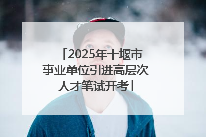 2025年十堰市事业单位引进高层次人才笔试开考