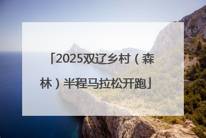 2025双辽乡村（森林）半程马拉松开跑