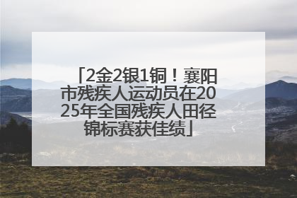 2金2银1铜！襄阳市残疾人运动员在2025年全国残疾人田径锦标赛获佳绩