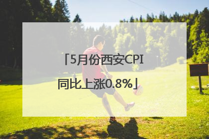 5月份西安CPI同比上涨0.8%