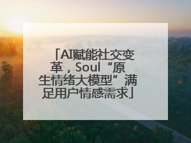 AI赋能社交变革，Soul“原生情绪大模型”满足用户情感需求